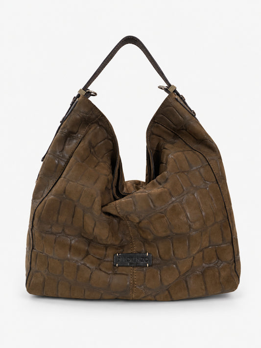 Kesia en daim effet crocodile